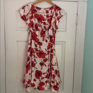 free people rose wrap dress🌷